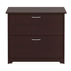 StarSun Depot 2-Drawer Lateral File Cabinet in Cherry Wood Finish