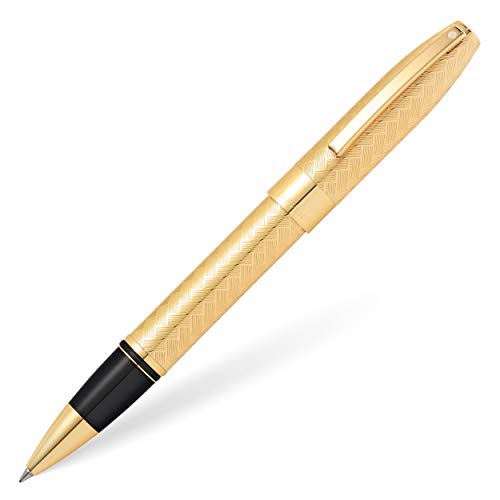 Sheaffer Legacy Rollerball Pen Medium Black 23ct Gold Plated