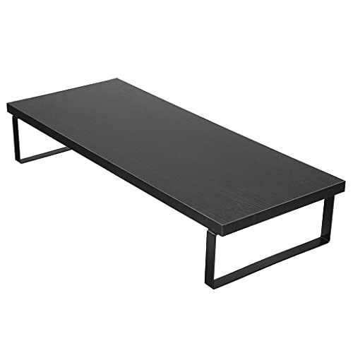 YFSDX Monitor Holder TV Computer Monitor Riser Table Stand Set Desktop Laptop Screen Shelf Organizer Rack Home Office Lapdesk (Color : Black, Size : Independent Stand)