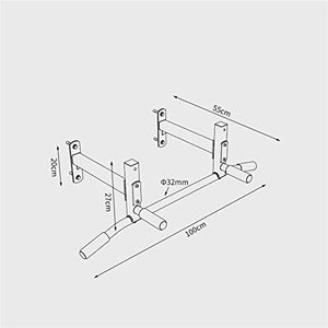 ZXNRTU Strength Training Pull-Up Bars Strength Training Dip Stands Multi-Function Fitness Equipment Hanging Bracket, Gym Workout Strength Training Equipment