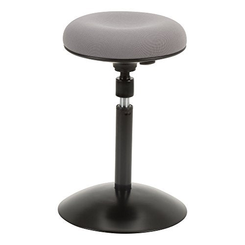 Norwood Commercial Furniture NOR-NIL1716F-GR-SO Active Stool W/Adjustable Height Pivot Round Seat, Grey