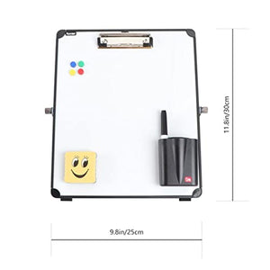 FCYIXIA Dry Erase Board Double Sided Personal Desktop A-Type Standing White Board Tabletop Message Board Reminder for School Home Office
