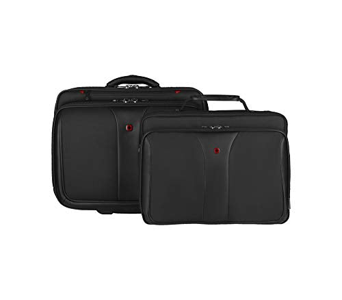Wenger Patriot Rolling 2 Piece Business Set, Black
