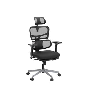 Newtral Ergonomic Office Chair with Adaptive Lumbar Support | High Back Computer Desk Chair | Footrest, Adjustable Arms, Headrest | Tilt Function, 4D Armrest Recliner | Home Office