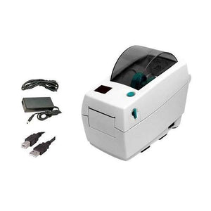 Zebra LP2824 Plus Barcode Label Printer, Direct Thermal, USB Interface, 2 Inch, with Power Supply (Renewed)