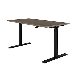 Realspace Magellan Pneumatic Sit-Stand Height-Adjustable Desk, Gray