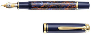 Pelikan 810012 Fountain Pen Souverän M800 Stone Garden, 18ct Gold Nib Extra fine EF, Special Edition