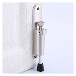 None Stainless Steel Telescopic Door Stopper Silver Step-On Door Holder