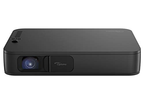 Optoma LH150 Portable 1080p LED Mini Projector with Battery, for Outdoor Movies or Office Presentations, 2.5 Hour Battery Life, USB Display Screen Mirroring, Smartphone Compatible