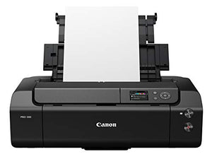 Canon imagePROGRAF PRO-300 Wireless Color Wide-Format Printer, Prints up to 13"X 19", 3.0" LCD Screen with Profession Print & Layout Software and Mobile Device Printing, Black