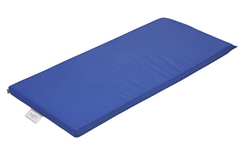 ECR4Kids 2" Thick Rainbow Rest Nap Mats with Name Tag Holder, Blue (5-Pack)