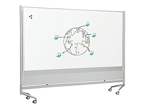 Best-Rite Dura-Rite DOC Mobile Room Partition and Display Panel Whiteboard - 6'H x 6'W