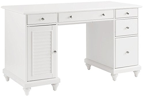 Crosley Furniture CF6507-WH Palmetto Computer Desk - White