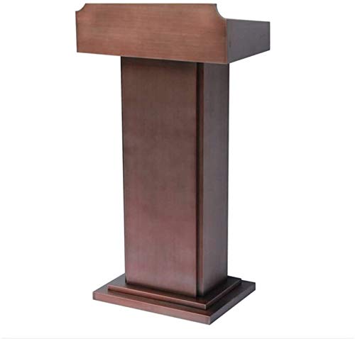 Stainless Steel Podium Church Pulpit Ceremony Lecture Speech Teach Platform Brown