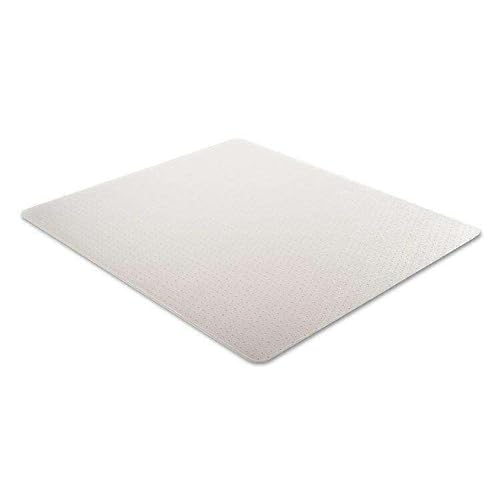 Chair Mat for Flat Pile Carpet Rectangle 46" x 60" Clear - Office Desk Computer Chair Mat