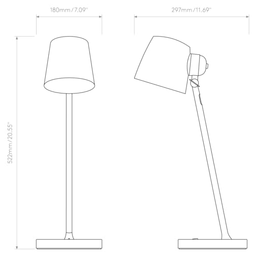 Astro Imari Desk Indoor Table Lamp (Matt Nickel) by Astro - E26/Medium Lamp - Designed in Britain - 1460010