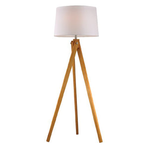 Dimond Lighting D2469 Wooden Tripod Floor Lamp, Natural Wood Tone, 19" x 19" x 62.5"