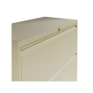 Alera Lateral File Cabinet, 4 Legal/Letter-Size Drawers, Putty, 36" x 18.63" x 52.5