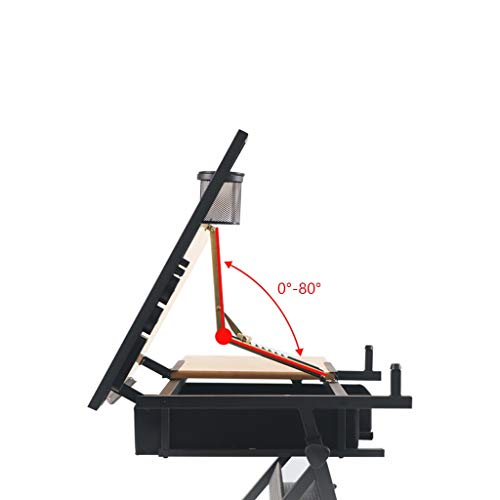 JDkilp Artist Table,with Adjustable Height for Art Design Drawing Writing Painting Crafting Drafting Work and Study