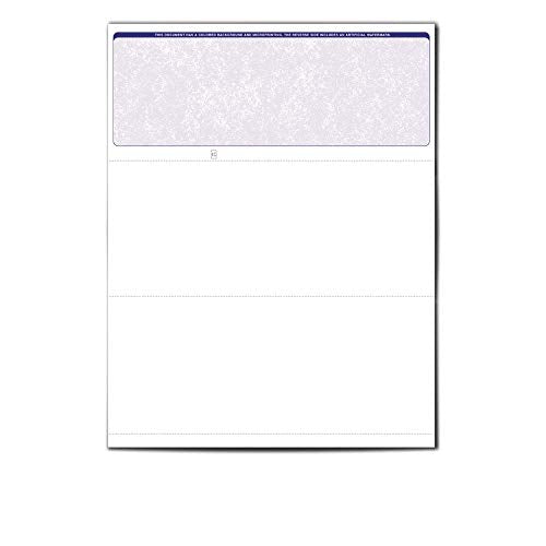 VersaCheck ValueChex - 5000 Blank Business Voucher Checks - Blue Classic - 5000 Sheets Form #1000 - Check on Top