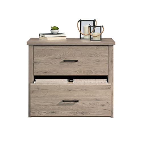 Sauder Laurel Oak 2-Drawer Lateral File Cabinet, L: 33.86" x W: 20.87" x H: 29.02