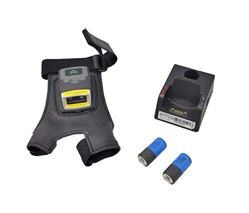 Barcoder DSF-WR2, Wireless Bluetooth Hands-Free Wearable 2D/1D Glove Scanner, Cradle, Spare Battery