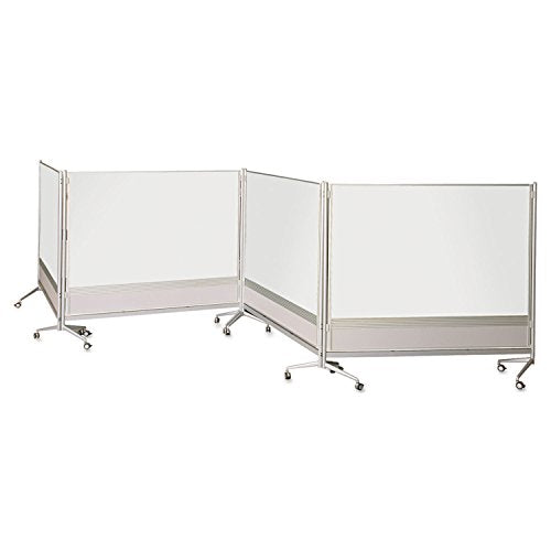 Best-Rite Dura-Rite DOC Mobile Room Partition and Display Panel Whiteboard - 6'H x 6'W