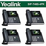 Yealink IPPhone SIP-T46S 4-Pack Optima HD USB Dongle PoE 16 VoIP accounts