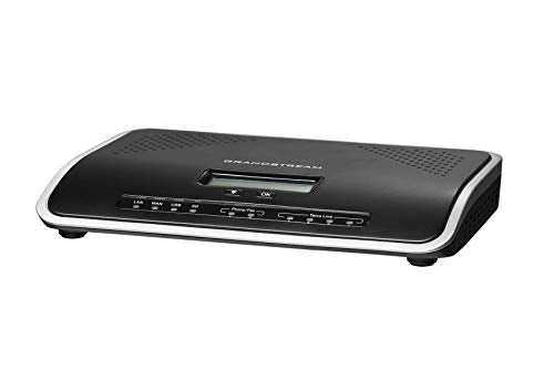 Business Phone System by Grandstream: Enhanced Pack with Auto Attendant, Voicemail, Cell & Remote Phone Extensions, Call Recording & Free Mission Machines Phone Service for 1 Year (4 Phone Bundle)