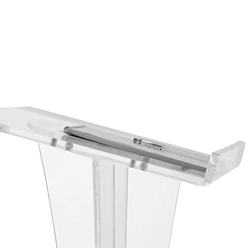 Oklahoma Sound 471 Acrylic Curved Lectern, Clear