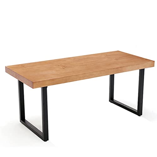 Modern Solid Wood Dining Table, Industrial-Style Long Table (300x120x75cm)