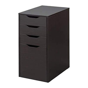 IKEA Alex Drawer Unit Drop File Storage Black-Brown 903.730.38 Size 14 1/8x27 1/2