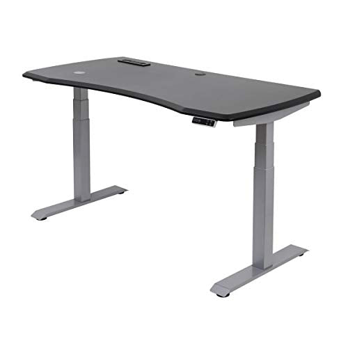 WorkPro® Electric Height-Adjustable Standing Desk with Wireless Charging, 60"W, Black