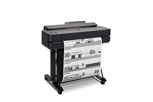 HP DesignJet T650 24-inch Color Large Format Plotter Printer with 2-Year Warranty Care Pack, Black