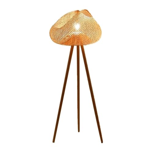 Roedax Japanese Style Wood Tripod Floor Lamp