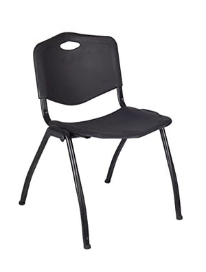 Romig M Lightweight Stackable Sturdy Breakroom Chair (40 Pack) - Black
