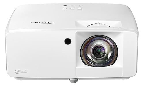Optoma GT2100HDR Compact Short Throw Laser Home Theater and Gaming Projector, 1080p HD with 4K HDR Input
