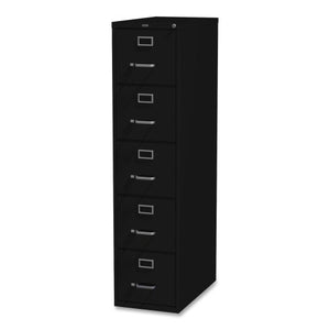 Lorell 5-Drawer Vertical File Cabinet, Letter Size, Black