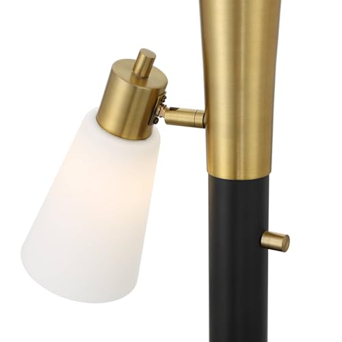 Possini Euro Design Fortuna Torchiere Floor Lamp with Reading Light