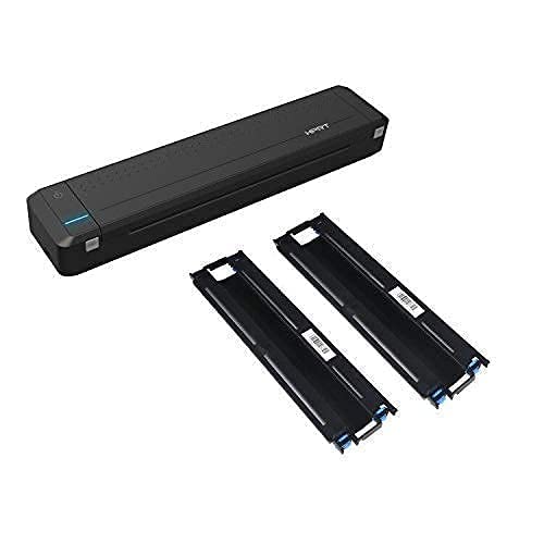 Portable a4 Printer Bundle Set-HPRT Mobile Thermal Printer and Ribbon, Support a4 Paper and US Letter Paper for Wireless Printing with Home Office, Outdoor Working, Cars and tra