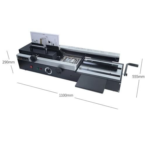 Wireless Glue Book Binding Machine, 1200W Hot Melt Glue, 40mm Thickness, 32cm Binding Length