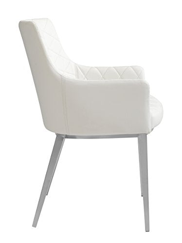 Sunpan Modern Chase Armchair, 22.5" x 21", White