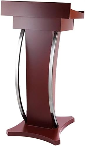 SMuCkS Wood Podium Lectern Stand with Drawer