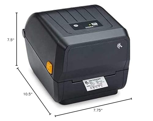 BASAWA Zebra GC420t (Upgraded to ZD220t) Thermal Transfer & Direct Desktop Printer - 4X6 Shipping Labels, Barcodes 203DPI