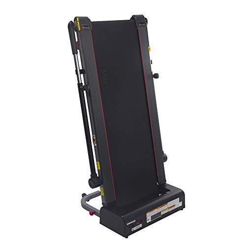 Sunny Health & Fitness Slim Folding Treadmill Trekpad with Arm Exercisers - SF-T7971, Black