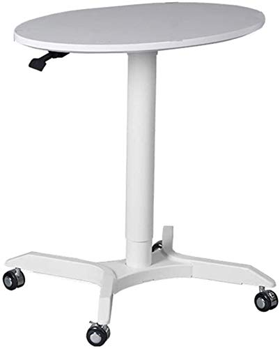 SOSSEG Mobile Laptop Cart, Height Adjustable Sit-Stand Podium