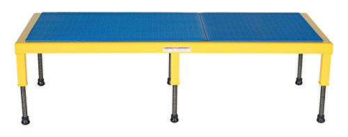 Vestil Adjustable Work-Mate Stand with Ergo Matting Deck, 500-lb. Capacity, 60" x 24" - AHT-H-2460