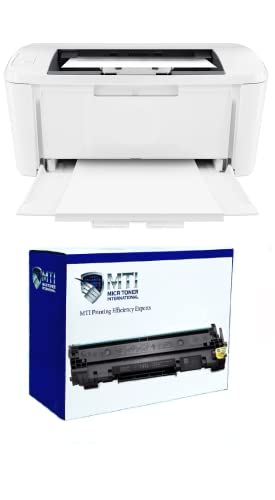 MICR Toner International M110w Laser Wireless Black & White Check Printer Bundle with 1 Starter OEM Modified Magnetic Ink Cartridge (2 Items)