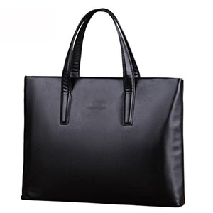 HLMSKD Men's Leather Casual Briefcase Business Messenger Bag Computer Handbag Men's Travel Bag Handbag (Color : A, Size