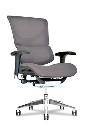 Healthy Back X Chair Office Desk Chair (X3 Grey A.T.R.) Ergonomic Lumbar Support Mesh Task Chair